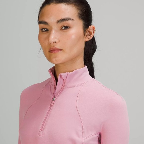 It's Rulu Run Cropped 1/2 Zip (Pink Taupe) - Picture 4 of 10